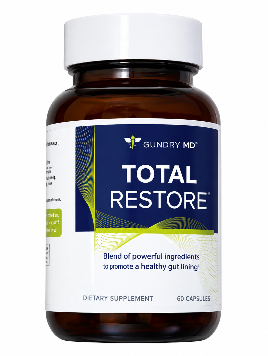 Gundry MD Total Restore, Total Restore 90 Capsules, gut health supplement, gut lining support supplement, digestive health capsules, Gundry MD supplement, digestive wellness supplement, L-Glutamine supplement, gut support formula, botanical digestive supplement