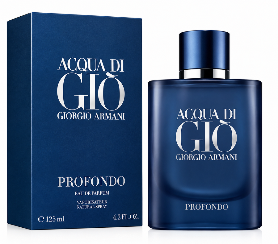 Acqua Di Gio Profondo Giorgio Armani EDP 4.2 oz / 125 ml Eau de Parfum for Men