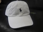 Polo Ralph Lauren Women’s White Cotton Chino Adjustable Ball Cap