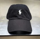 Polo Ralph Lauren Black Baseball Cap – Classic Adjustable Cotton Polo Pony Hat
