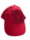Ralph Lauren Polo Solid Red with Navy Polo Player Baseball Cap for Men