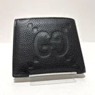 GUCCI Jumbo GG Bifold Wallet for Men – Black Leather Designer Wallet
