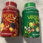 Balance of Nature Fruits & Veggies Capsules 180 Count Set – Whole Food Vegan Supplement