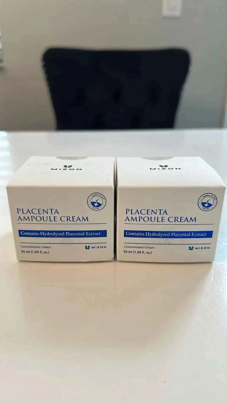 2 Pack Mizon Placenta Cream 50ml | Firming, Anti-Wrinkle & Deep Moisturizing K-Beauty Skincare