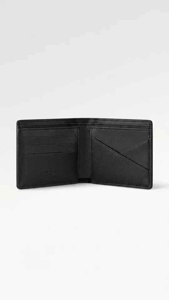 Title: Louis Vuitton Men’s Wallet Monogram Macassar Canvas Black Authentic