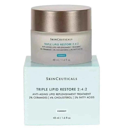 2 Pack SkinCeuticals Triple Lipid Restore 2:4:2 Face Cream 1.6 oz (48ml) Anti-Aging Moisturizer